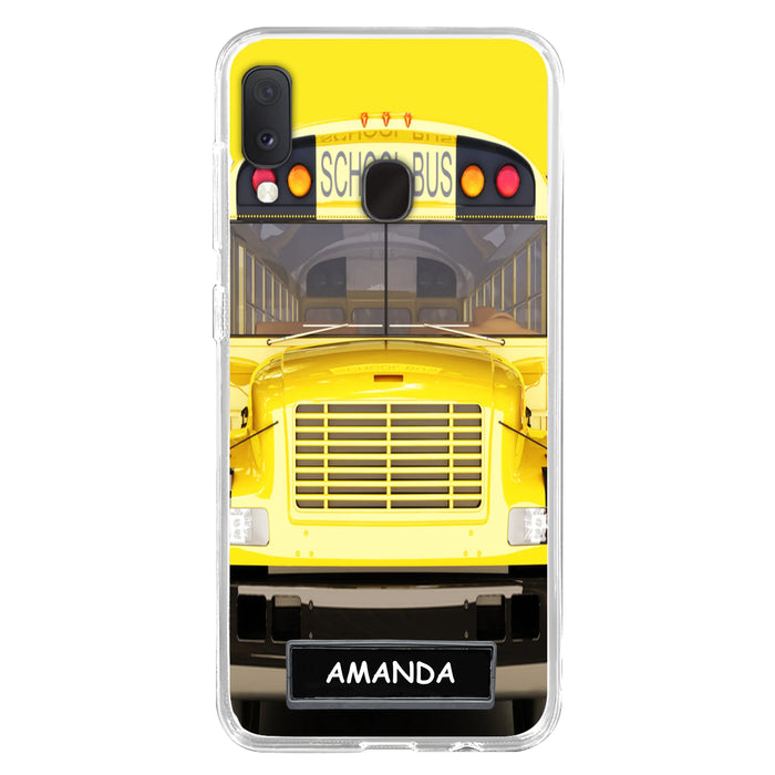 Custom Personalized School Bus Phone Case - Gift Idea For School Bus Lovers - Case For iPhone, Samsung and Xiaomi