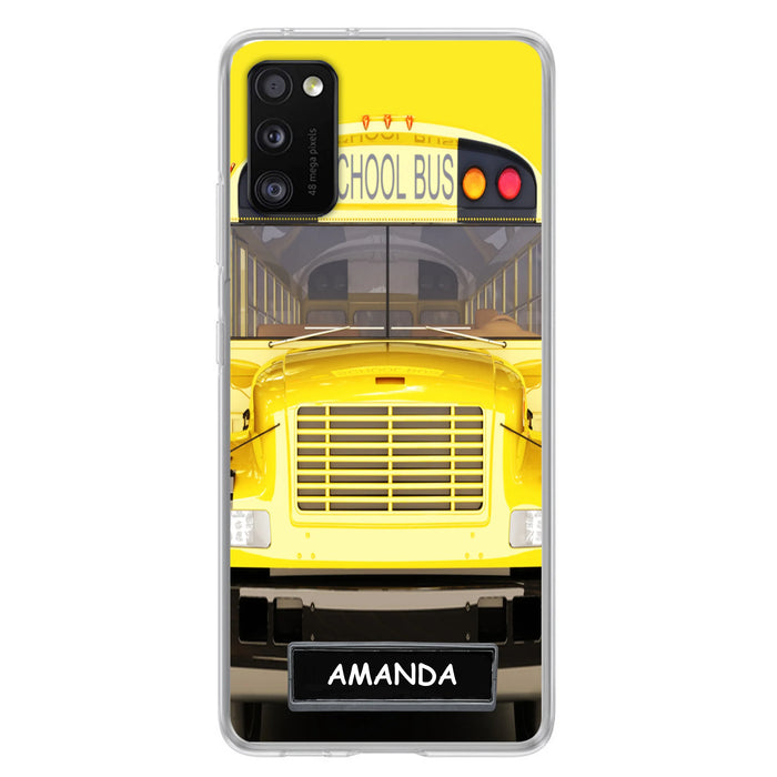 Custom Personalized School Bus Phone Case - Gift Idea For School Bus Lovers - Case For iPhone, Samsung and Xiaomi