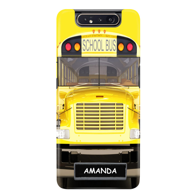 Custom Personalized School Bus Phone Case - Gift Idea For School Bus Lovers - Case For iPhone, Samsung and Xiaomi