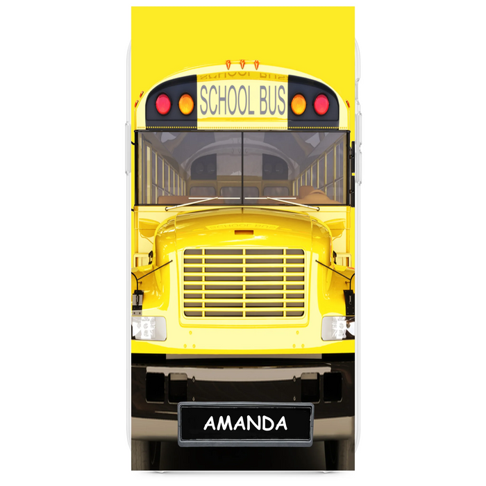 Custom Personalized School Bus Phone Case - Gift Idea For School Bus Lovers - Case For iPhone, Samsung and Xiaomi