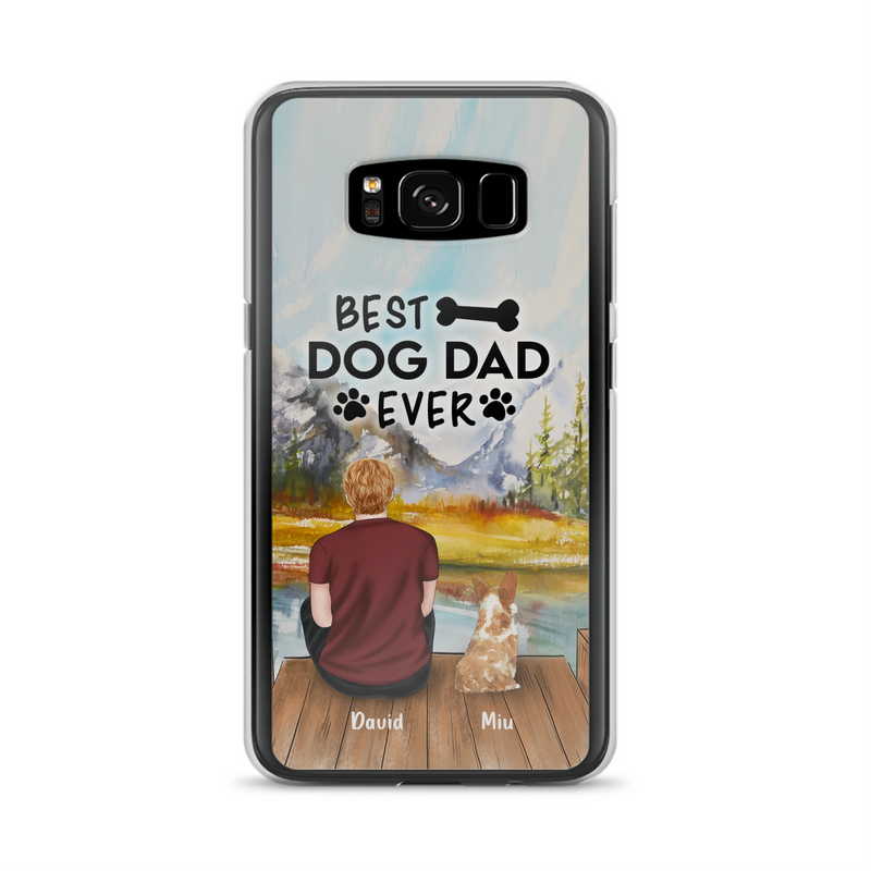 Personalized Dog Dad Phone Case - Up to 4 Dogs - Best Dog Dad Ever