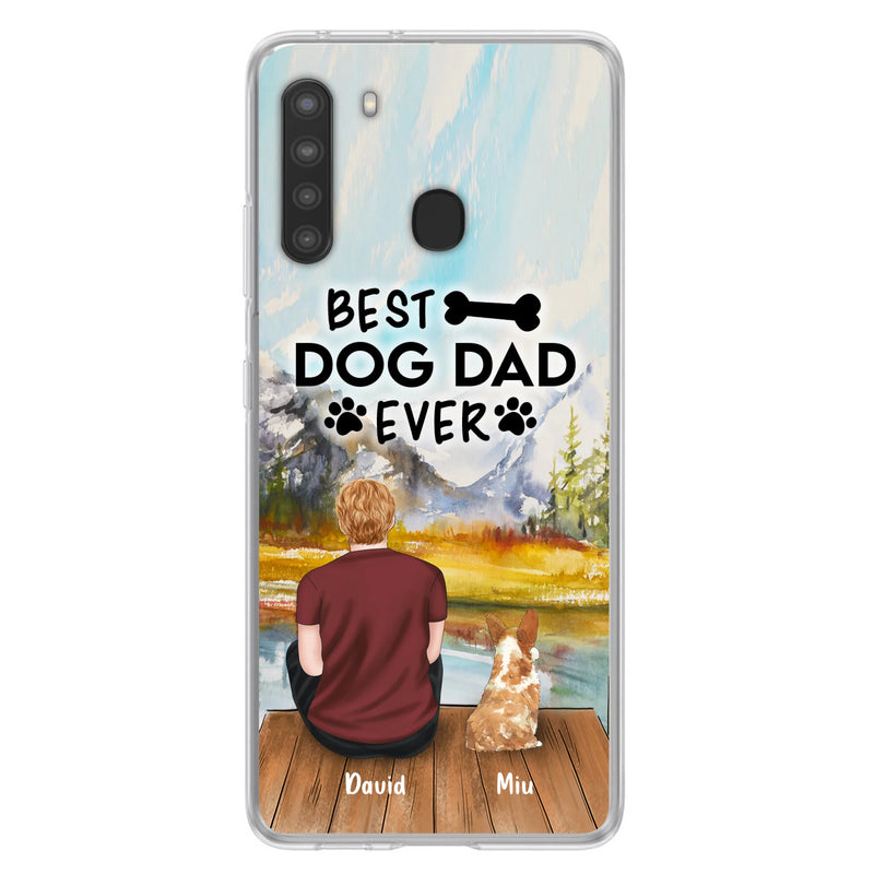 Personalized Dog Dad Phone Case - Up to 4 Dogs - Best Dog Dad Ever