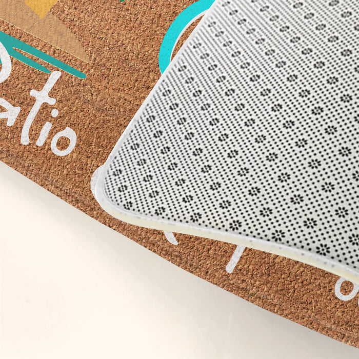 Personalized Patio Doormat - Welcome To The Patio & Pool - Gift Idea For Family