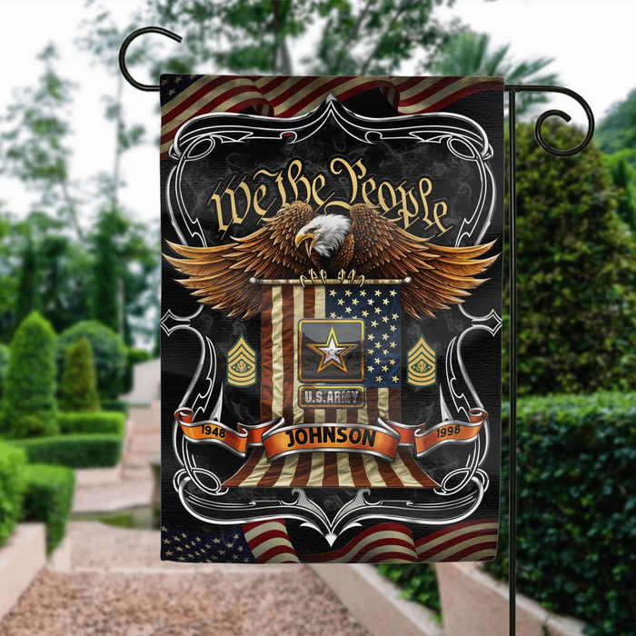 Personalized Family US Flag Sign - Gifts For Veterans/Patriots/Memorial Day/Independence Day - We The People