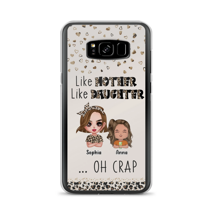 Custom Personalized Mother Phone Case - Mom With Upto 7 Children - Mother's Day Gift To Mom - Like Mother Like Daughter - Case For iPhone And Samsung