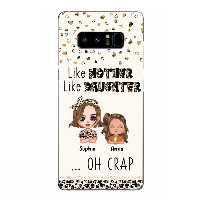Custom Personalized Mother Phone Case - Mom With Upto 7 Children - Mother's Day Gift To Mom - Like Mother Like Daughter - Case For iPhone And Samsung