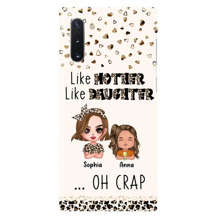 Custom Personalized Mother Phone Case - Mom With Upto 7 Children - Mother's Day Gift To Mom - Like Mother Like Daughter - Case For iPhone And Samsung