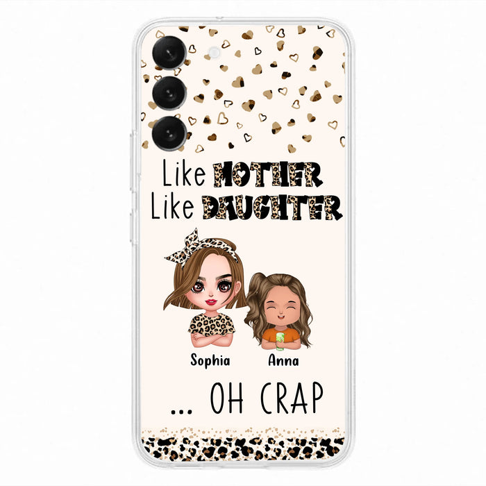 Custom Personalized Mother Phone Case - Mom With Upto 7 Children - Mother's Day Gift To Mom - Like Mother Like Daughter - Case For iPhone And Samsung