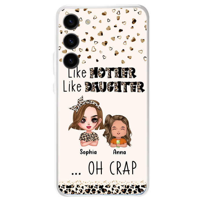 Custom Personalized Mother Phone Case - Mom With Upto 7 Children - Mother's Day Gift To Mom - Like Mother Like Daughter - Case For iPhone And Samsung