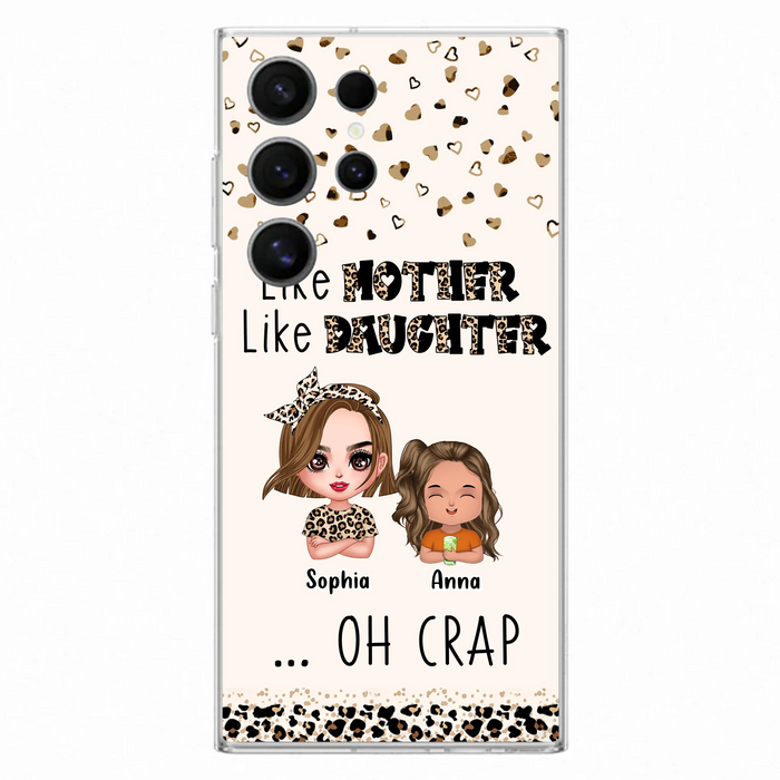 Custom Personalized Mother Phone Case - Mom With Upto 7 Children - Mother's Day Gift To Mom - Like Mother Like Daughter - Case For iPhone And Samsung