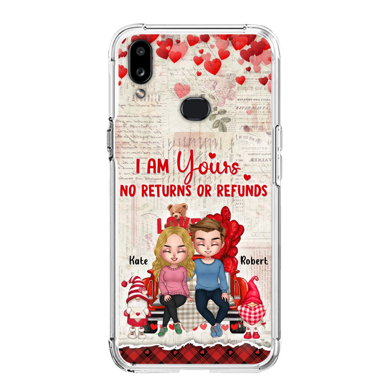 Custom Personalized Couple Truck Phone Case - Gift For Couple - Mother's Day Gift For Wife From Husband - I Am Yours No Returns Or Refunds - Case For iPhone And Samsung