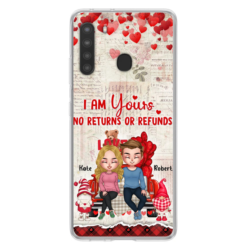 Custom Personalized Couple Truck Phone Case - Gift For Couple - Mother's Day Gift For Wife From Husband - I Am Yours No Returns Or Refunds - Case For iPhone And Samsung