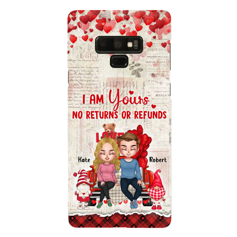 Custom Personalized Couple Truck Phone Case - Gift For Couple - Mother's Day Gift For Wife From Husband - I Am Yours No Returns Or Refunds - Case For iPhone And Samsung
