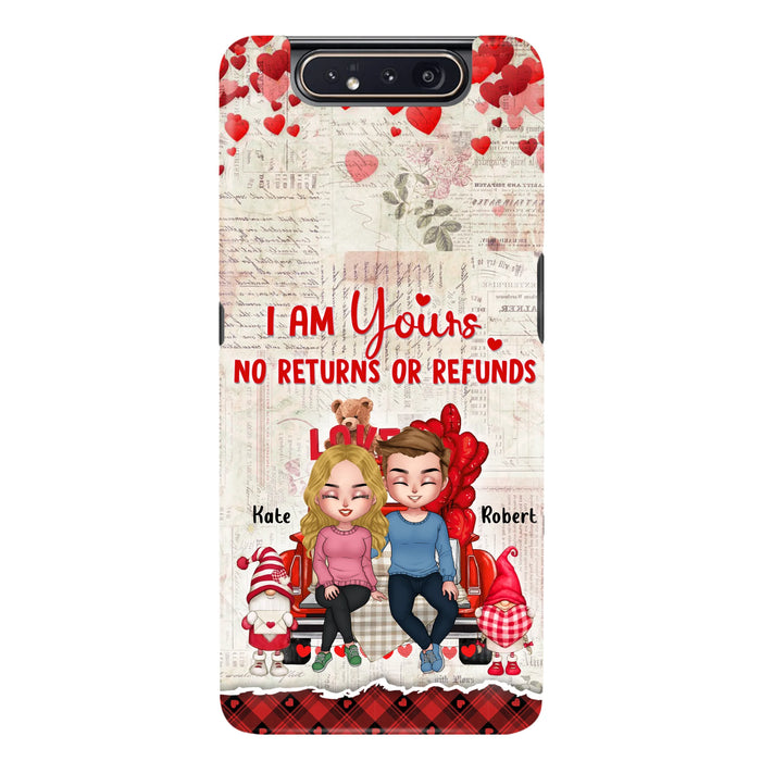 Custom Personalized Couple Truck Phone Case - Gift For Couple - Mother's Day Gift For Wife From Husband - I Am Yours No Returns Or Refunds - Case For iPhone And Samsung