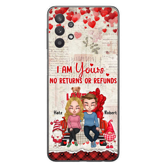 Custom Personalized Couple Truck Phone Case - Gift For Couple - Mother's Day Gift For Wife From Husband - I Am Yours No Returns Or Refunds - Case For iPhone And Samsung