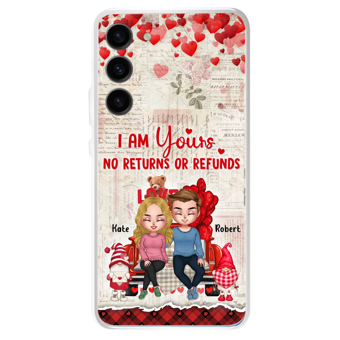 Custom Personalized Couple Truck Phone Case - Gift For Couple - Mother's Day Gift For Wife From Husband - I Am Yours No Returns Or Refunds - Case For iPhone And Samsung