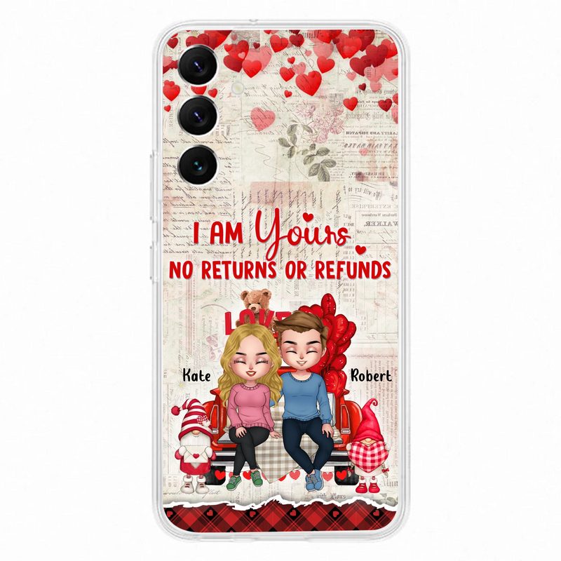 Custom Personalized Couple Truck Phone Case - Gift For Couple - Mother's Day Gift For Wife From Husband - I Am Yours No Returns Or Refunds - Case For iPhone And Samsung
