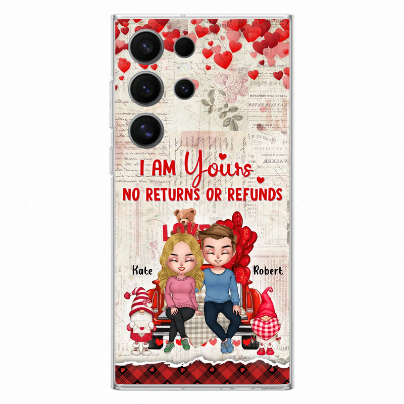 Custom Personalized Couple Truck Phone Case - Gift For Couple - Mother's Day Gift For Wife From Husband - I Am Yours No Returns Or Refunds - Case For iPhone And Samsung