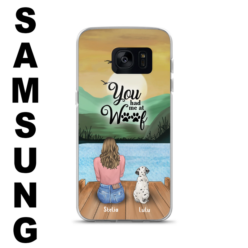 Personalized Dog Mom Phone Case - Gifts For Dog Lover With Up to 4 Dogs - You Had Me At Woof - The New Version for iPhone 16 Series