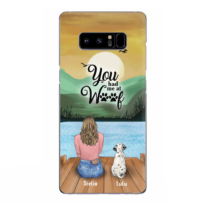 Personalized Dog Mom Phone Case - Gifts For Dog Lover With Up to 4 Dogs - You Had Me At Woof - The New Version for iPhone 16 Series