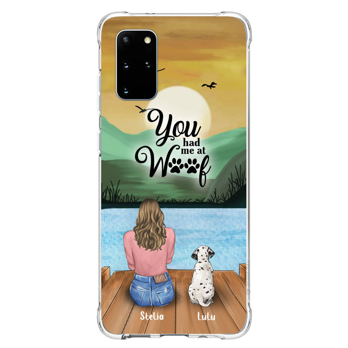 Personalized Dog Mom Phone Case - Gifts For Dog Lover With Up to 4 Dogs - You Had Me At Woof - The New Version for iPhone 16 Series