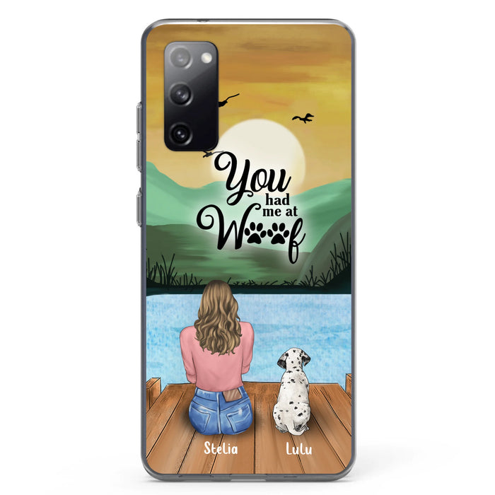 Personalized Dog Mom Phone Case - Gifts For Dog Lover With Up to 4 Dogs - You Had Me At Woof - The New Version for iPhone 16 Series