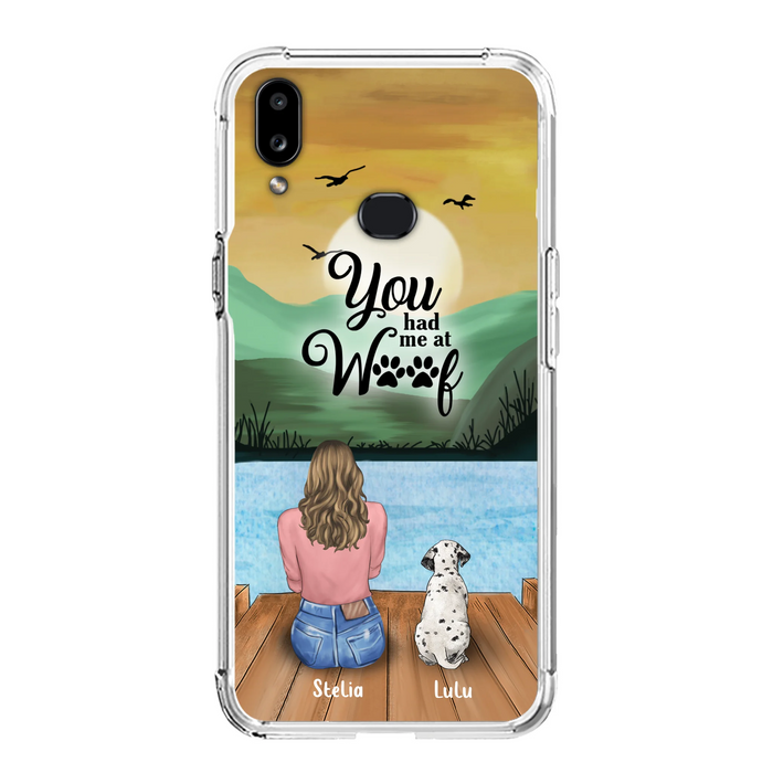 Personalized Dog Mom Phone Case - Gifts For Dog Lover With Up to 4 Dogs - You Had Me At Woof - The New Version for iPhone 16 Series