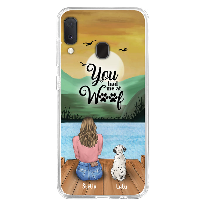 Personalized Dog Mom Phone Case - Gifts For Dog Lover With Up to 4 Dogs - You Had Me At Woof - The New Version for iPhone 16 Series