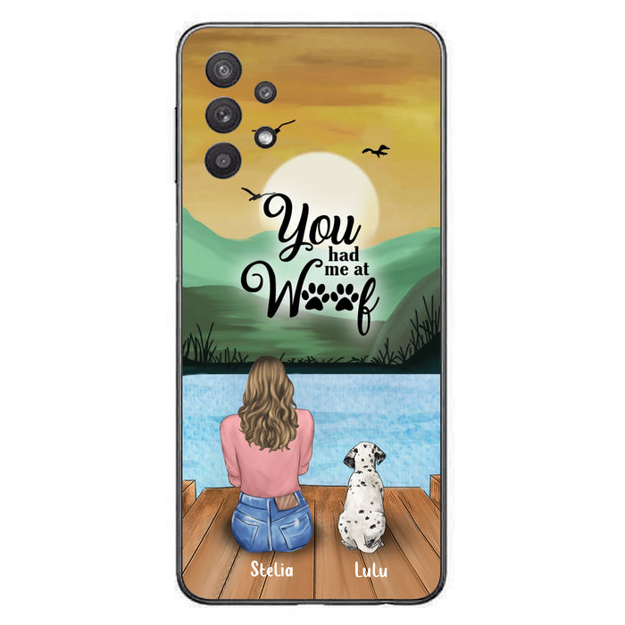 Personalized Dog Mom Phone Case - Gifts For Dog Lover With Up to 4 Dogs - You Had Me At Woof - The New Version for iPhone 16 Series