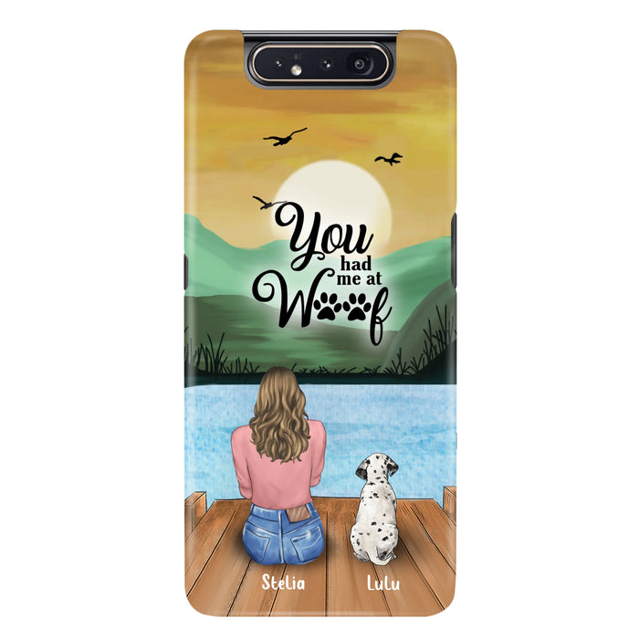 Personalized Dog Mom Phone Case - Gifts For Dog Lover With Up to 4 Dogs - You Had Me At Woof - The New Version for iPhone 16 Series