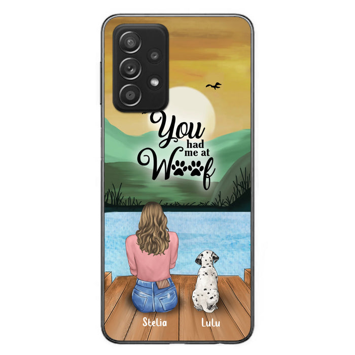 Personalized Dog Mom Phone Case - Gifts For Dog Lover With Up to 4 Dogs - You Had Me At Woof - The New Version for iPhone 16 Series