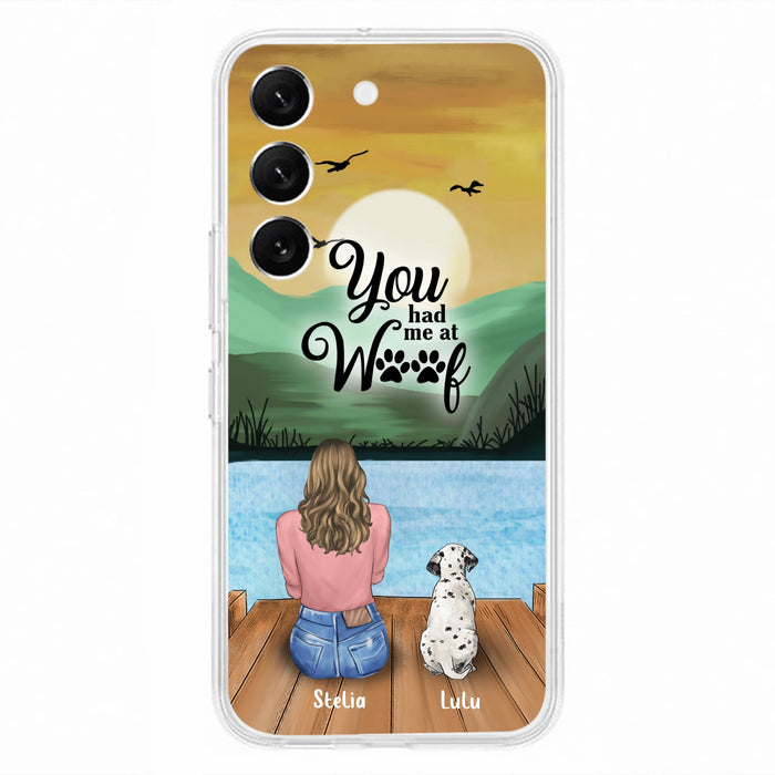 Personalized Dog Mom Phone Case - Gifts For Dog Lover With Up to 4 Dogs - You Had Me At Woof - The New Version for iPhone 16 Series