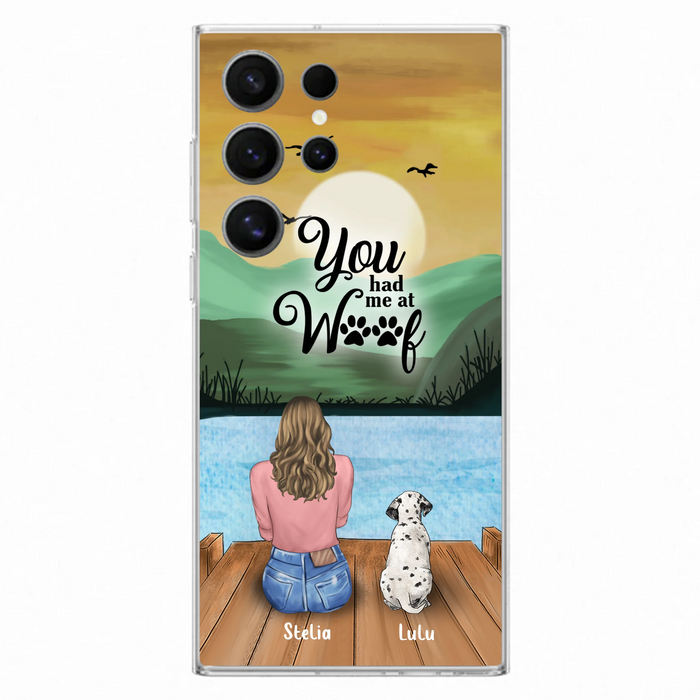Personalized Dog Mom Phone Case - Gifts For Dog Lover With Up to 4 Dogs - You Had Me At Woof - The New Version for iPhone 16 Series
