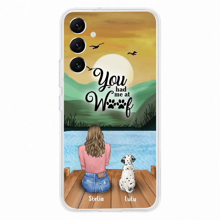 Personalized Dog Mom Phone Case - Gifts For Dog Lover With Up to 4 Dogs - You Had Me At Woof - The New Version for iPhone 16 Series