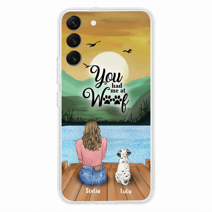 Personalized Dog Mom Phone Case - Gifts For Dog Lover With Up to 4 Dogs - You Had Me At Woof - The New Version for iPhone 16 Series