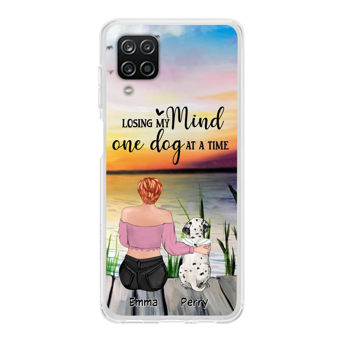 Custom Personalized Pet Mom/Dad Phone Case For iPhone/ Samsung - Gift Idea For Pet Owner With Up To 5 Cats/ Dogs - Losing My Mind One Dog At A Time