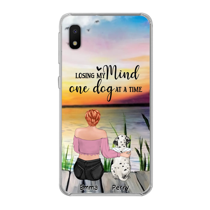 Custom Personalized Pet Mom/Dad Phone Case For iPhone/ Samsung - Gift Idea For Pet Owner With Up To 5 Cats/ Dogs - Losing My Mind One Dog At A Time