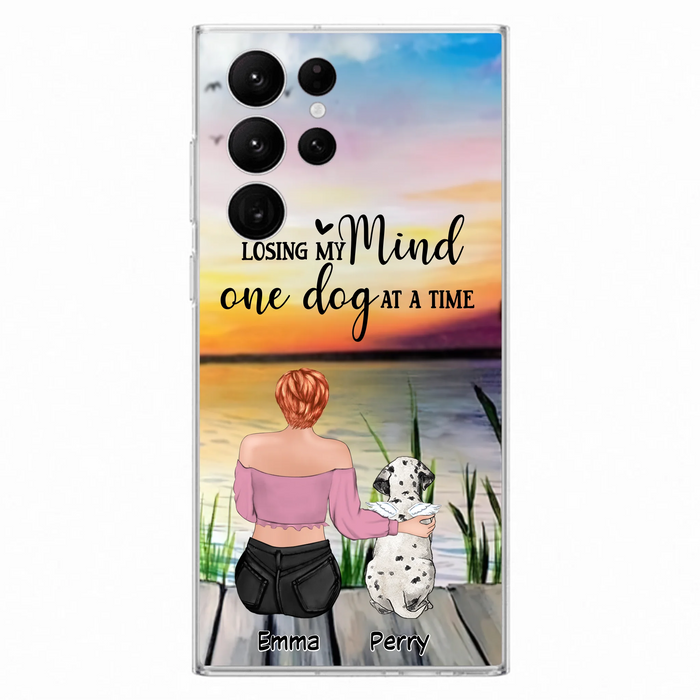 Custom Personalized Pet Mom/Dad Phone Case For iPhone/ Samsung - Gift Idea For Pet Owner With Up To 5 Cats/ Dogs - Losing My Mind One Dog At A Time