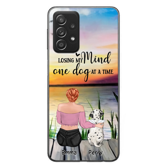 Custom Personalized Pet Mom/Dad Phone Case For iPhone/ Samsung - Gift Idea For Pet Owner With Up To 5 Cats/ Dogs - Losing My Mind One Dog At A Time