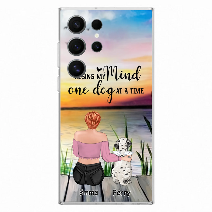 Custom Personalized Pet Mom/Dad Phone Case For iPhone/ Samsung - Gift Idea For Pet Owner With Up To 5 Cats/ Dogs - Losing My Mind One Dog At A Time
