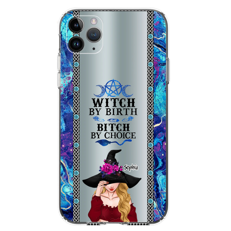 Custom Personalized Witch Phone Case for iPhone and Samsung - Gift Idea For Halloween - Witch By Birth, Bitch By Choice
