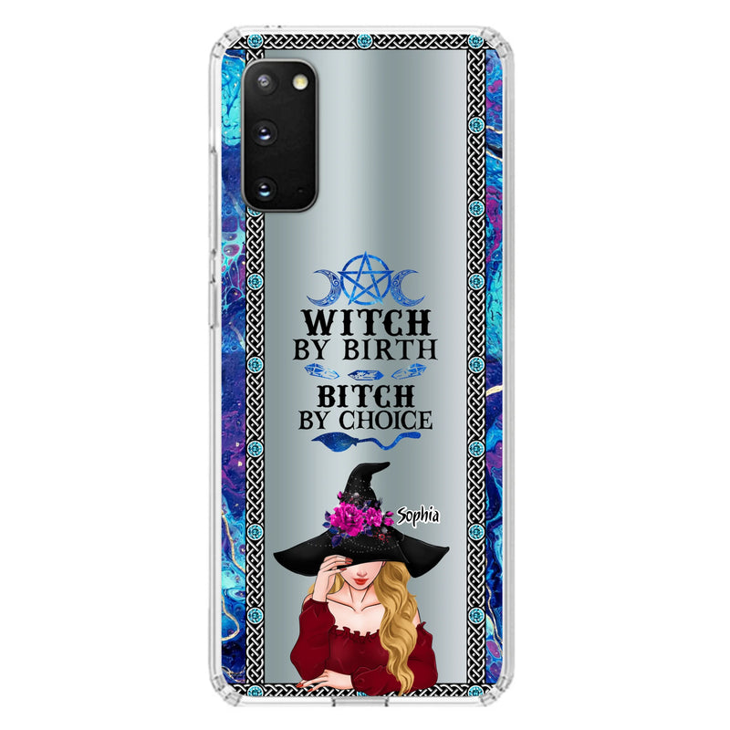 Custom Personalized Witch Phone Case for iPhone and Samsung - Gift Idea For Halloween - Witch By Birth, Bitch By Choice