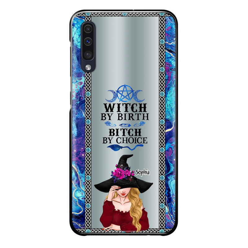 Custom Personalized Witch Phone Case for iPhone and Samsung - Gift Idea For Halloween - Witch By Birth, Bitch By Choice