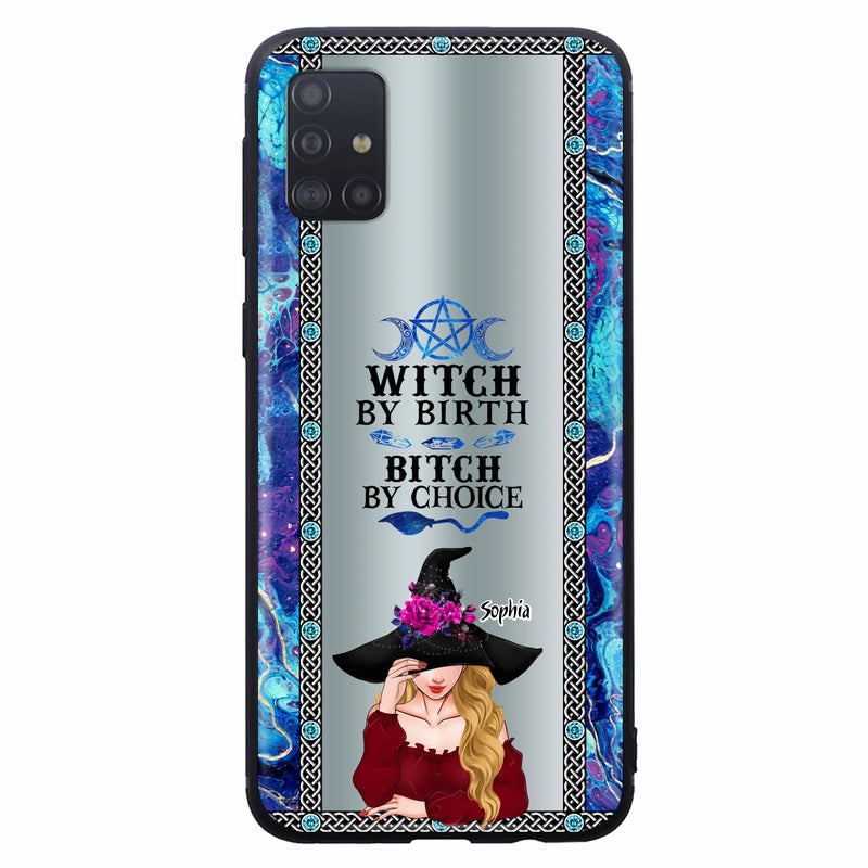 Custom Personalized Witch Phone Case for iPhone and Samsung - Gift Idea For Halloween - Witch By Birth, Bitch By Choice