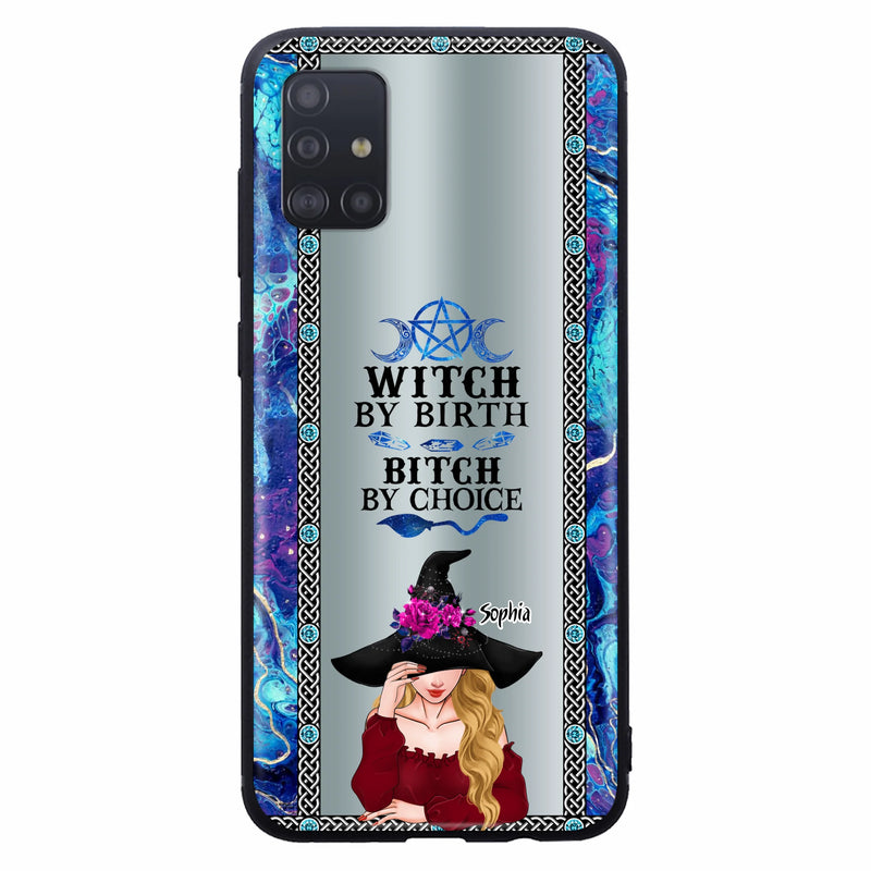 Custom Personalized Witch Phone Case for iPhone and Samsung - Gift Idea For Halloween - Witch By Birth, Bitch By Choice