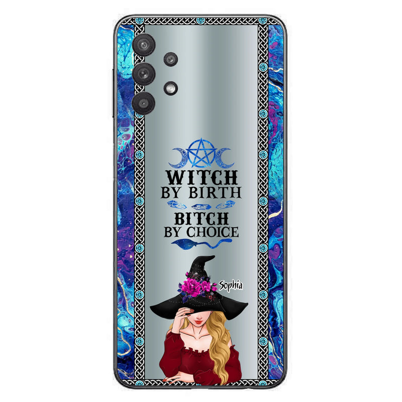 Custom Personalized Witch Phone Case for iPhone and Samsung - Gift Idea For Halloween - Witch By Birth, Bitch By Choice