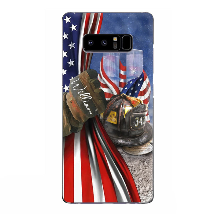 Personalized Fire Fighter Phone Case - Gift Idea For 4th Of July Day - Cases For iPhone And Samsung