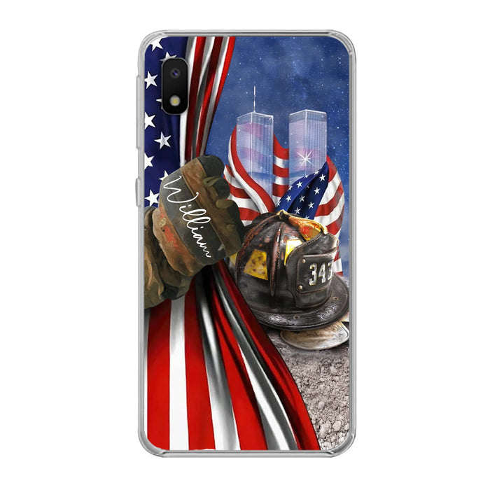 Personalized Fire Fighter Phone Case - Gift Idea For 4th Of July Day - Cases For iPhone And Samsung