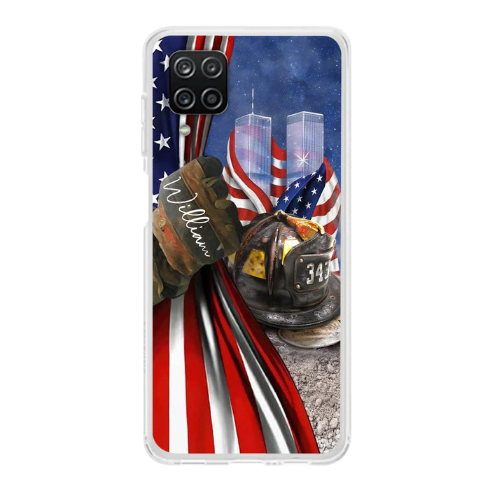 Personalized Fire Fighter Phone Case - Gift Idea For 4th Of July Day - Cases For iPhone And Samsung
