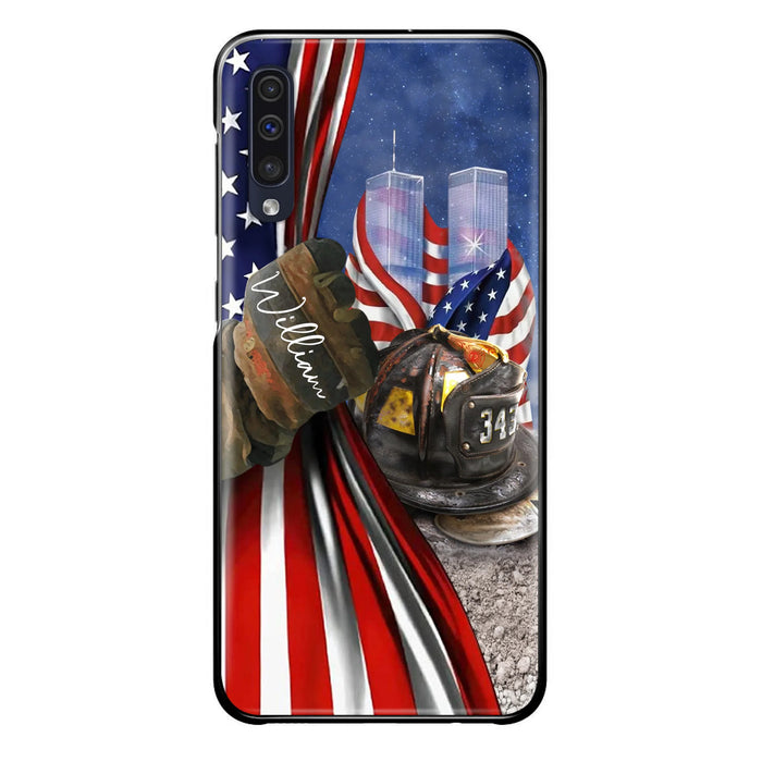 Personalized Fire Fighter Phone Case - Gift Idea For 4th Of July Day - Cases For iPhone And Samsung